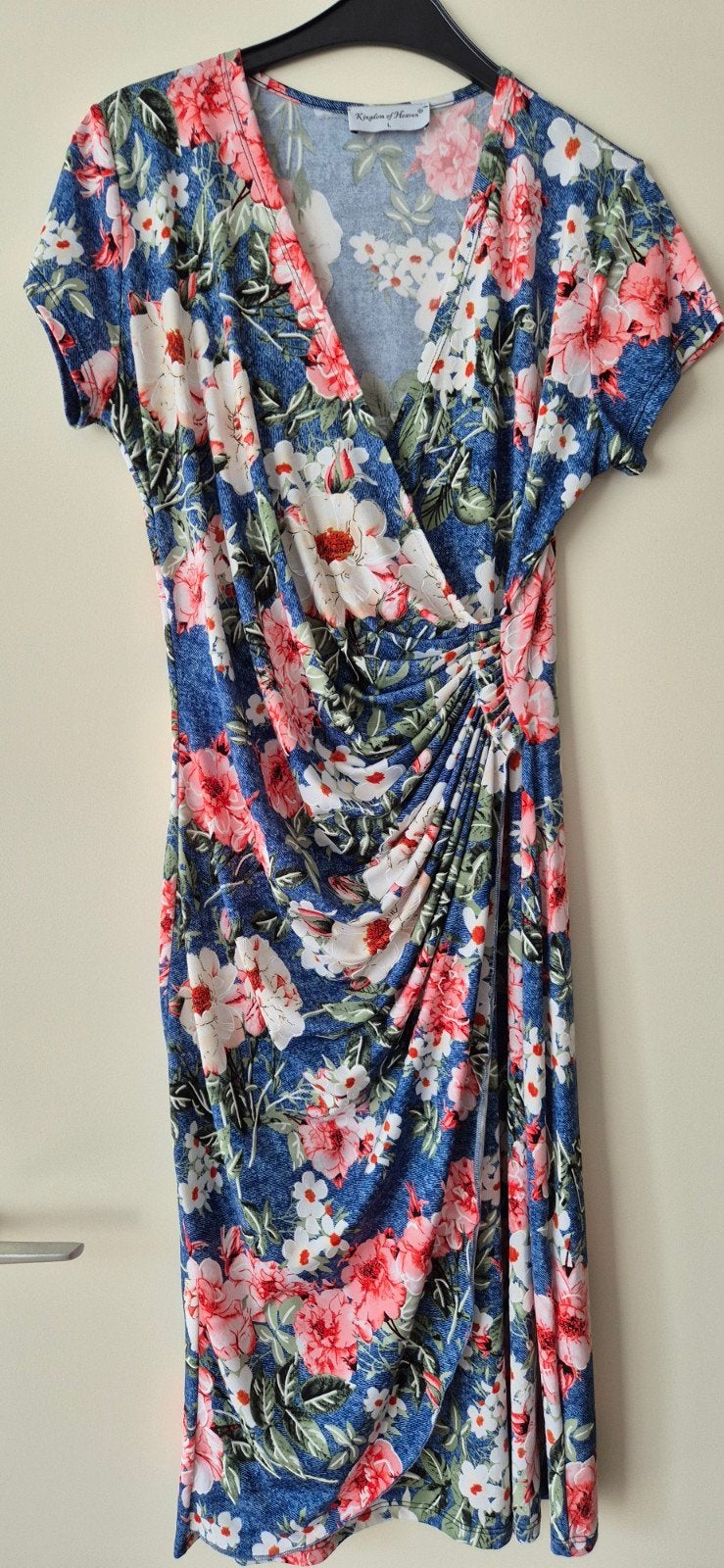 Jurk, King of Heaven, mt L, Kleding | Dames, Blauw, Maat 42/44 (L), Ophalen of Verzenden, Zo goed als nieuw