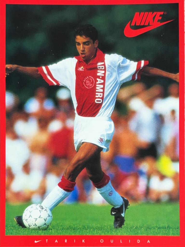 Spelerskaart Tarik Oulida - AFC Ajax Amsterdam - 1993/1994, Verzamelen, Ophalen of Verzenden, Zo goed als nieuw, Ajax, Spelerskaart