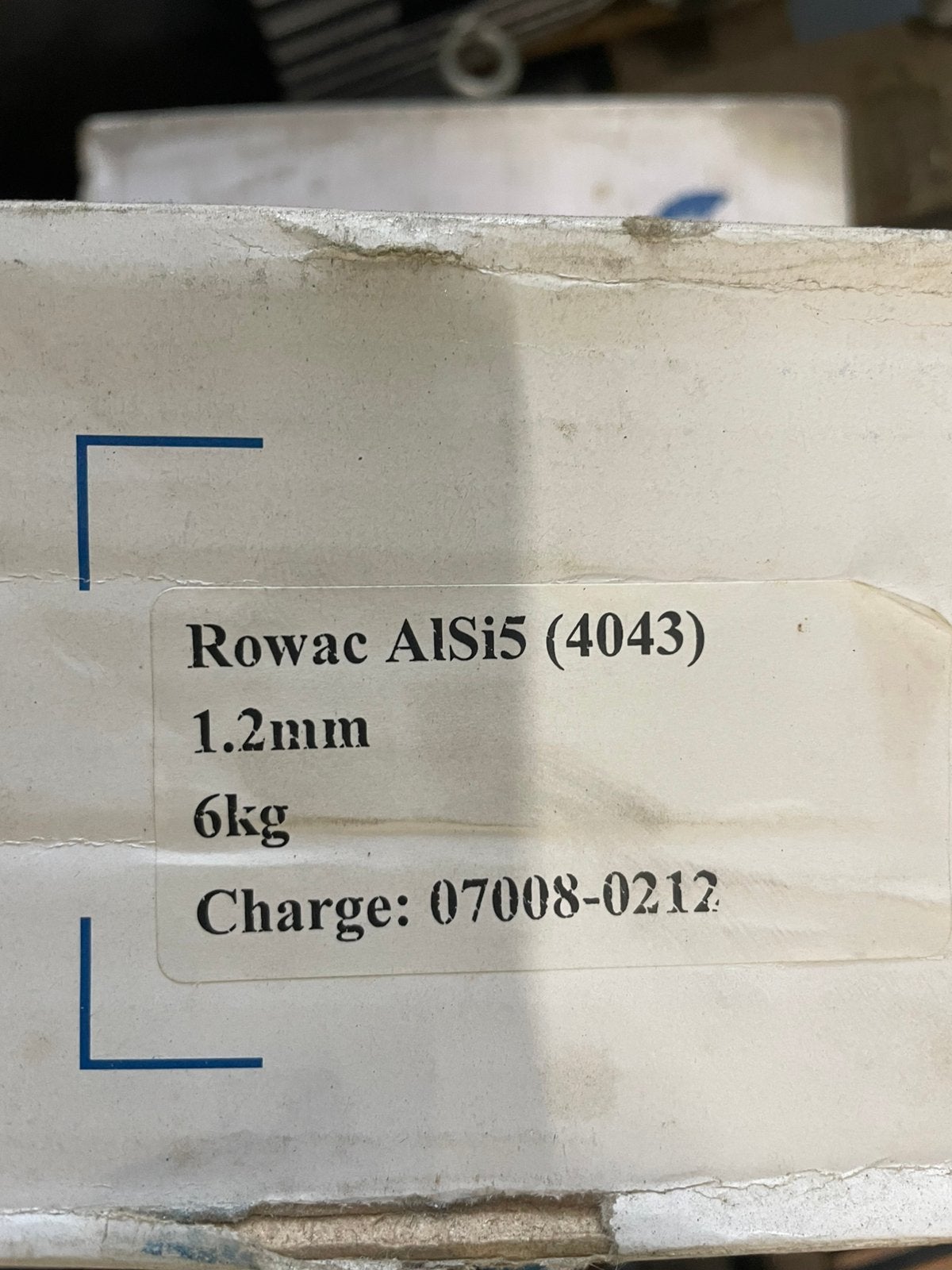 Aluminium lasdraad rowac A1Si5 (4043) 6 kilo, Ophalen, Zo goed als nieuw, Overige typen