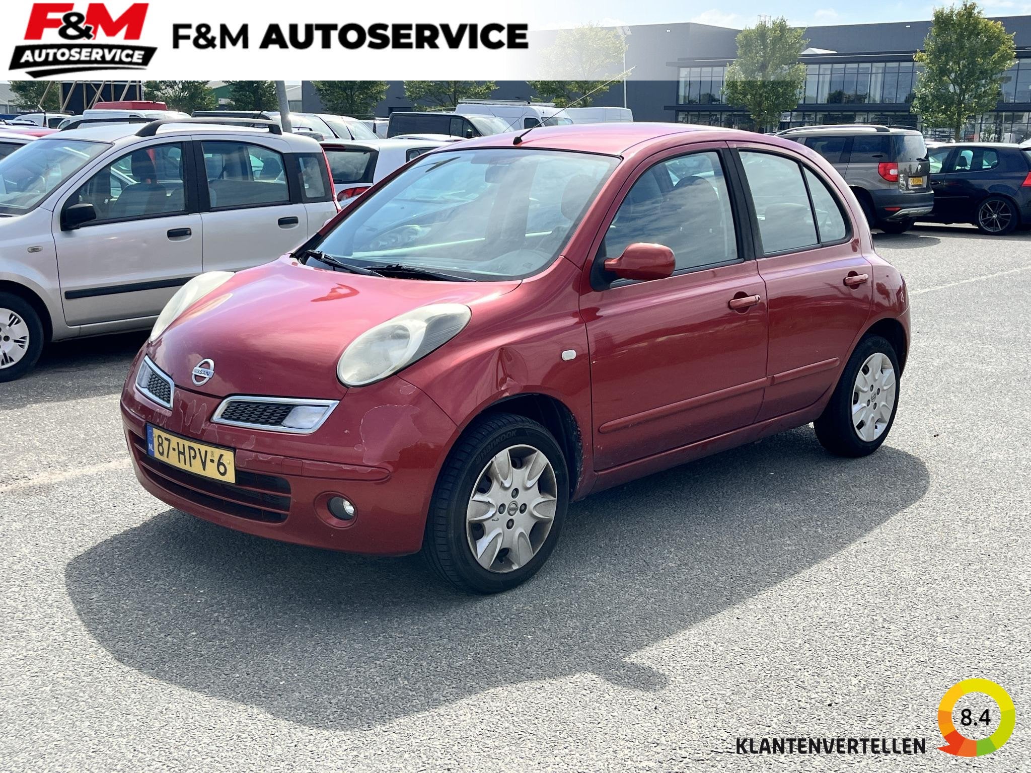 Nissan Micra 1.2 Acenta EXPORT ONLY! Airco, trekhaak, Auto's, Voorwielaandrijving, Stof, Gebruikt, 31 €/maand