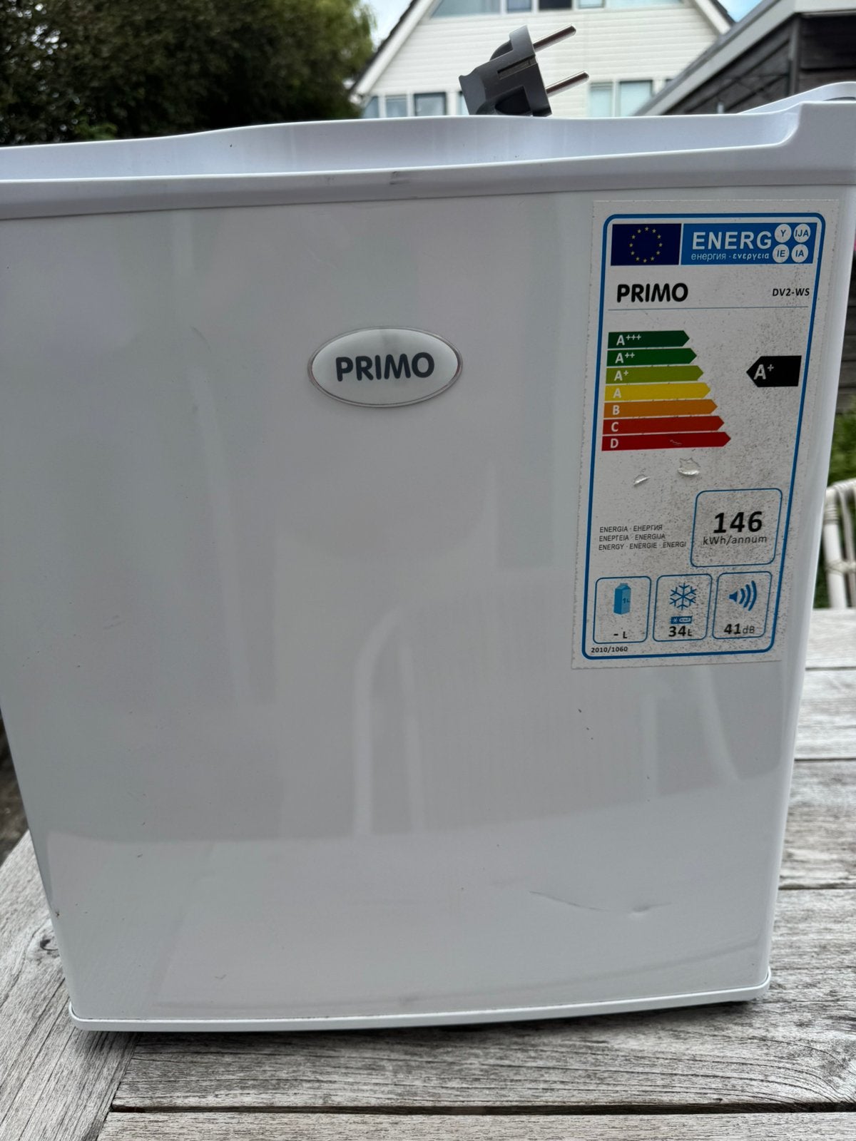 Mini vriezer Primo 33ltr, Witgoed en Apparatuur, Vriezers en Diepvrieskisten, Ophalen, Zo goed als nieuw, Minder dan 60 cm, Minder dan 85 cm