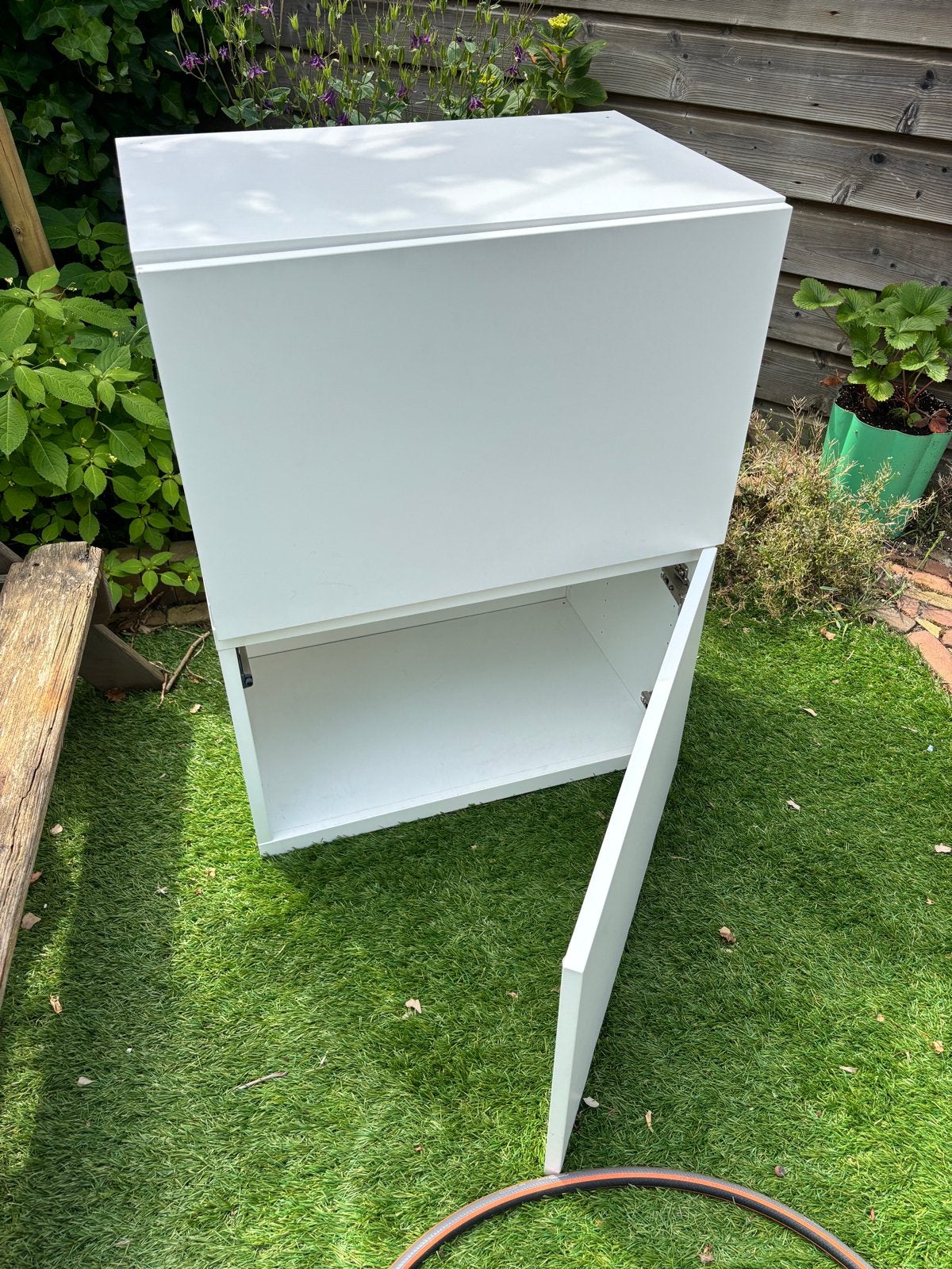 2x IKEA Besta 60x42x38 cm, WIT, Ophalen, Gebruikt