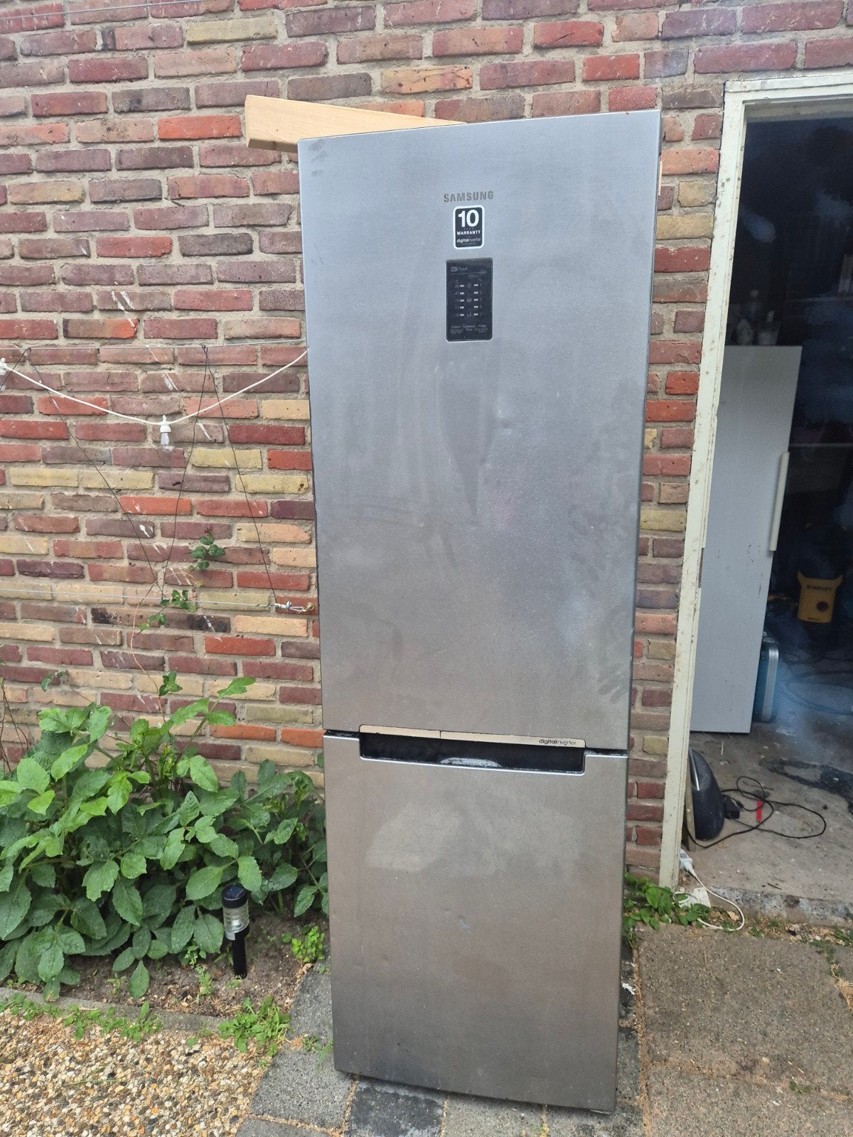 Samsung Koelkast met vriezer - Zilver, Ophalen, Gebruikt, 200 liter of meer, 60 cm of meer