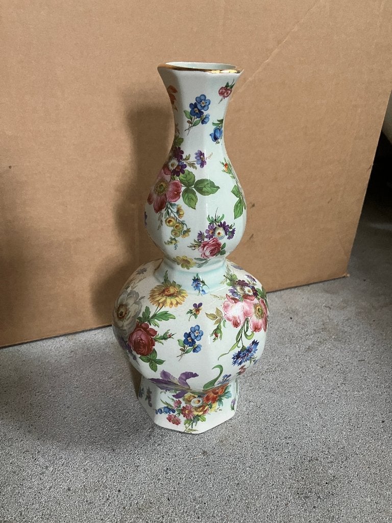 Keramiek vaas, 26 cm, Overige kleuren, Ophalen of Verzenden, Zo goed als nieuw