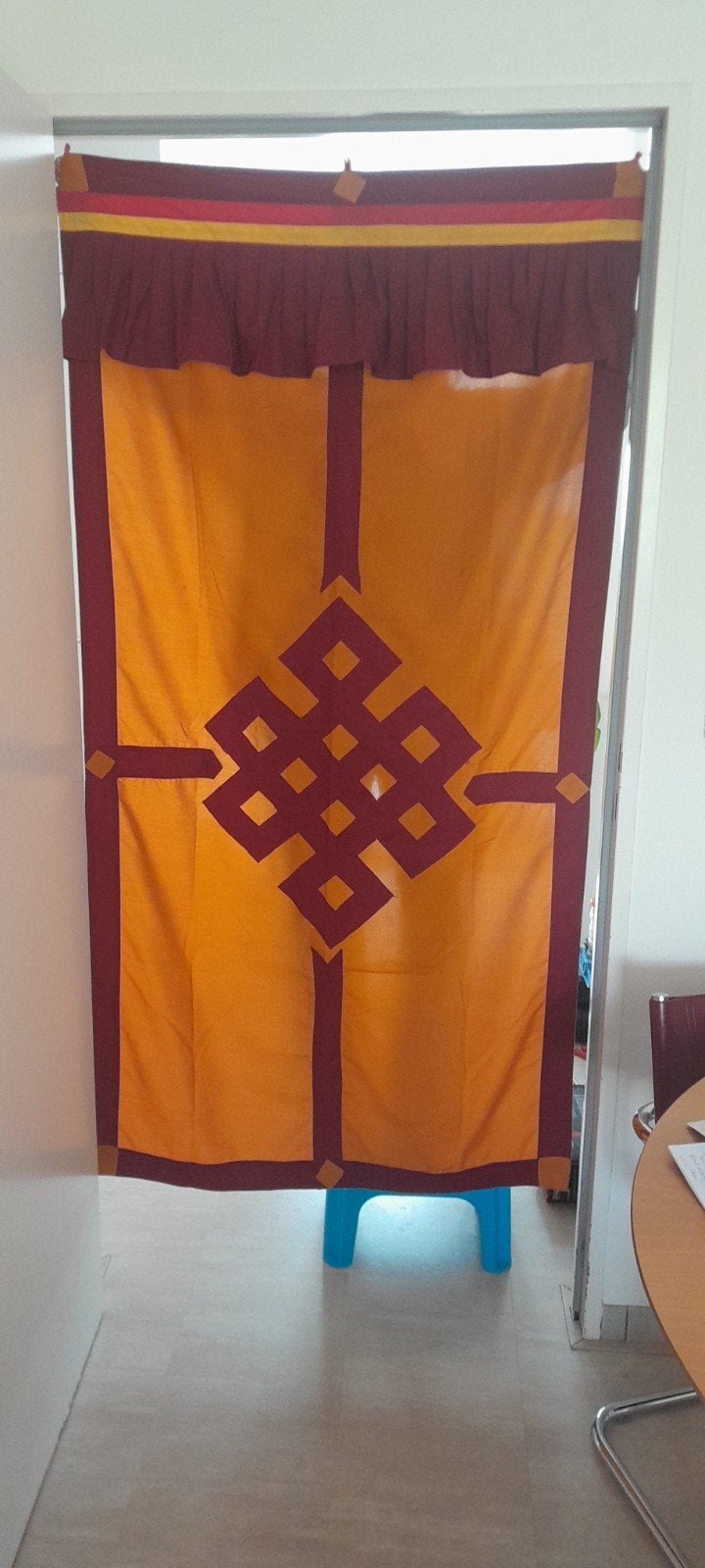 Boeddhistische Wandhanger - Eindeloze Knoop, Shrivasta, 180 cm, Oosters, Wandhanger, Ophalen of Verzenden