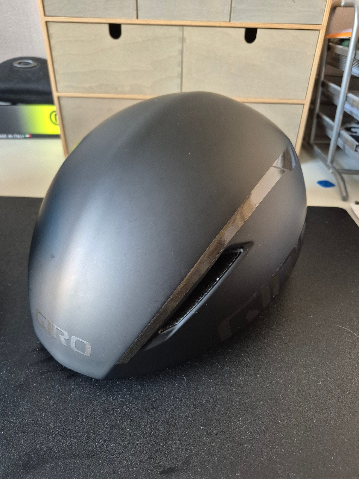 Giro Aerohead tijdrithelm zonder vizier met koffer - Maat L, Ophalen, Gebruikt, Giro, L