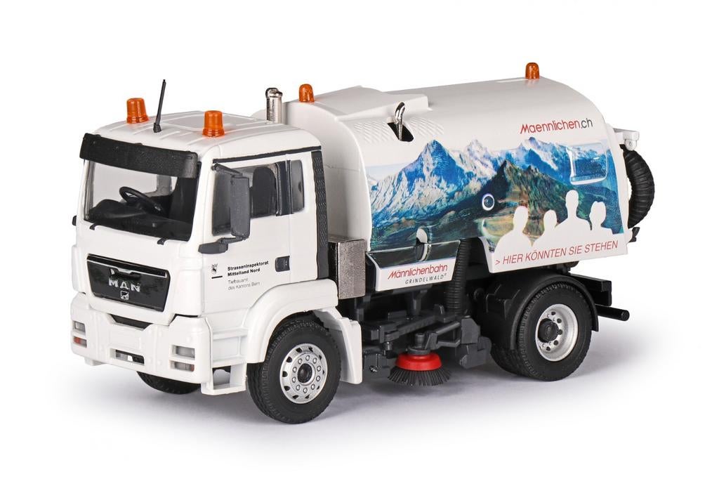 MAN TGS M Road sweeper Bucher-Schörling MÄNNLICHEN 1:50, Ophalen of Verzenden, Nieuw, Tractor of Landbouw