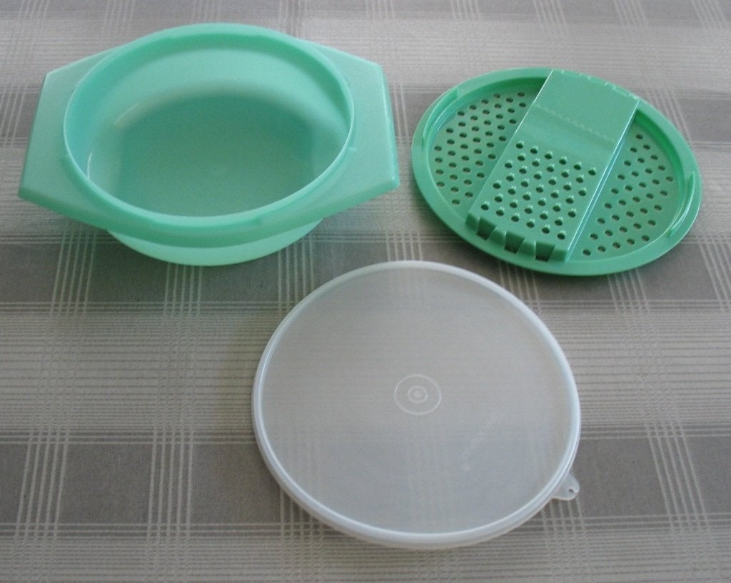 Tupperware - Vintage rasp en schaaf met schaal, Ophalen of Verzenden, Overige typen