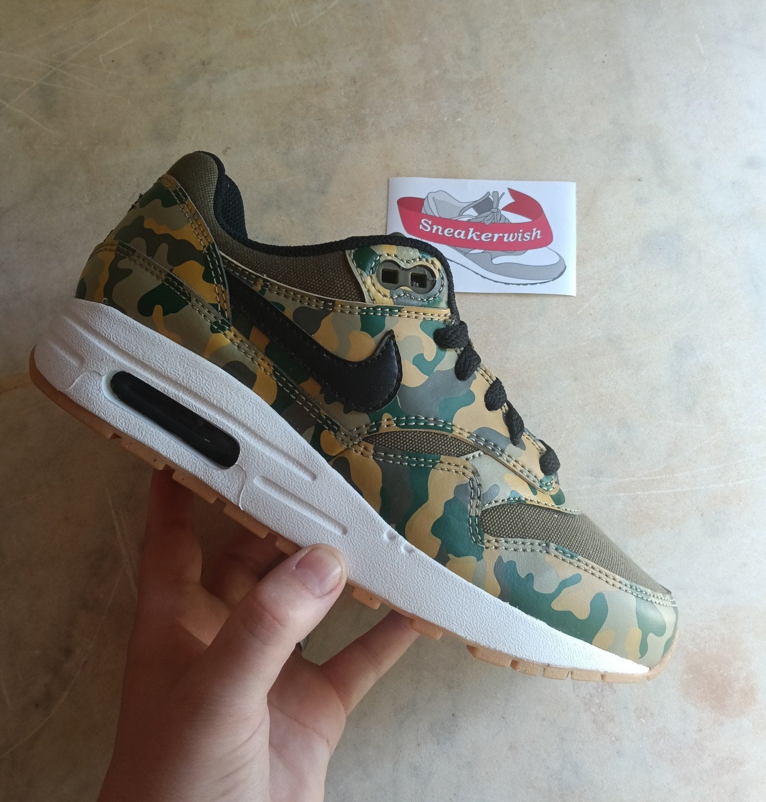 Nike Air Max 1 GS Camo EU 36, ., Nike, Nieuw, Ophalen of Verzenden