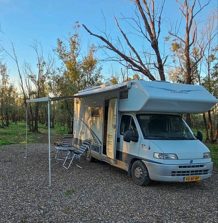 Hobby - Fiat Ducato 2.8 JTD, alkoof off grid familie camper, Alkoof, Ringverwarming, Buitenlamp, Fiat