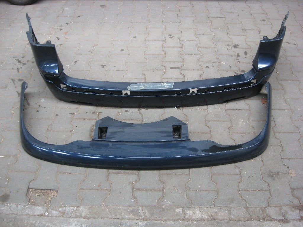 Achterbumper Saab 9-3 Estate, nocturne blue, 2004., Ophalen, Gebruikt