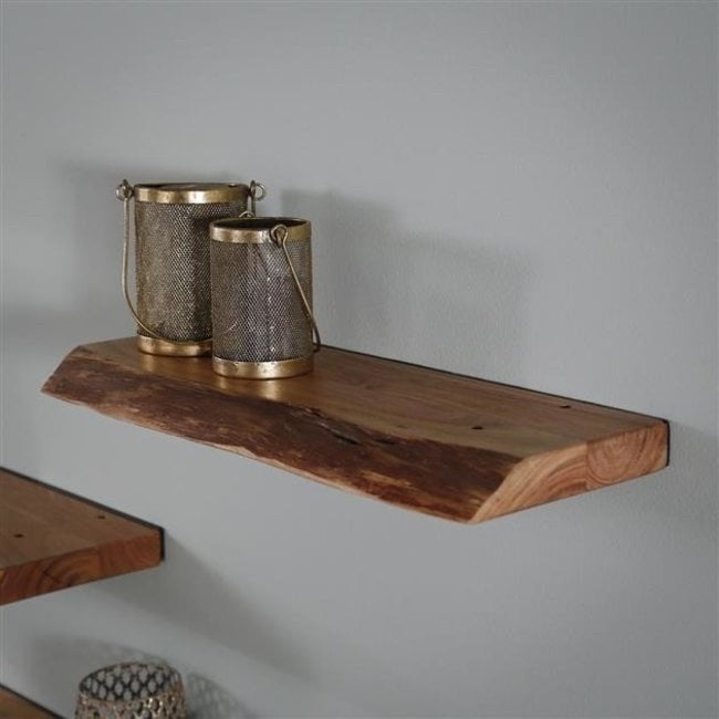 Zwevende Wandplank Hout 60x20x4cm - Nieuw!, Huis en Inrichting, Woonaccessoires | Wandplanken en Boekenplanken, Ophalen, ., Nieuw