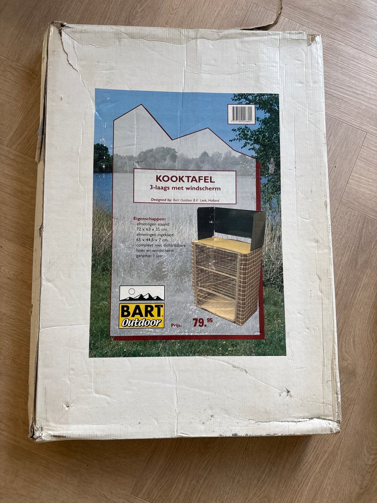 Kooktafel 3-laags met windscherm voor gasstel - Bart Outdoor, Ophalen, Zo goed als nieuw