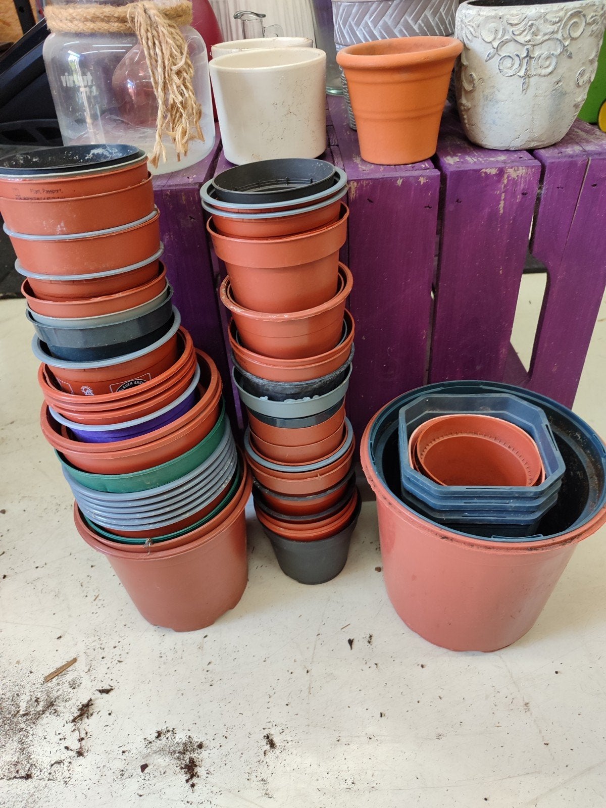 Gratis bloempotten vazen binnenpotten, Ophalen, Rond, Aardewerk, Minder dan 40 cm