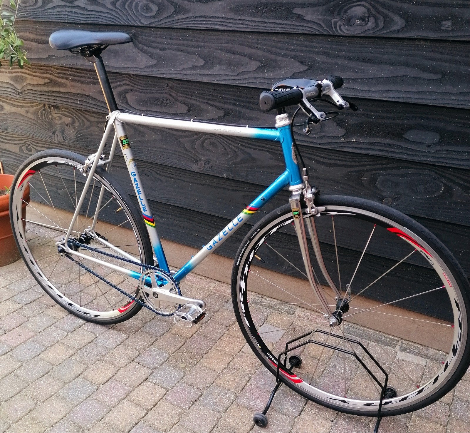 Gazelle Champion Mondial Singlespeed Racefiets Fixie Fixed, Staal, Velgrem, Nieuw, Ophalen of Verzenden