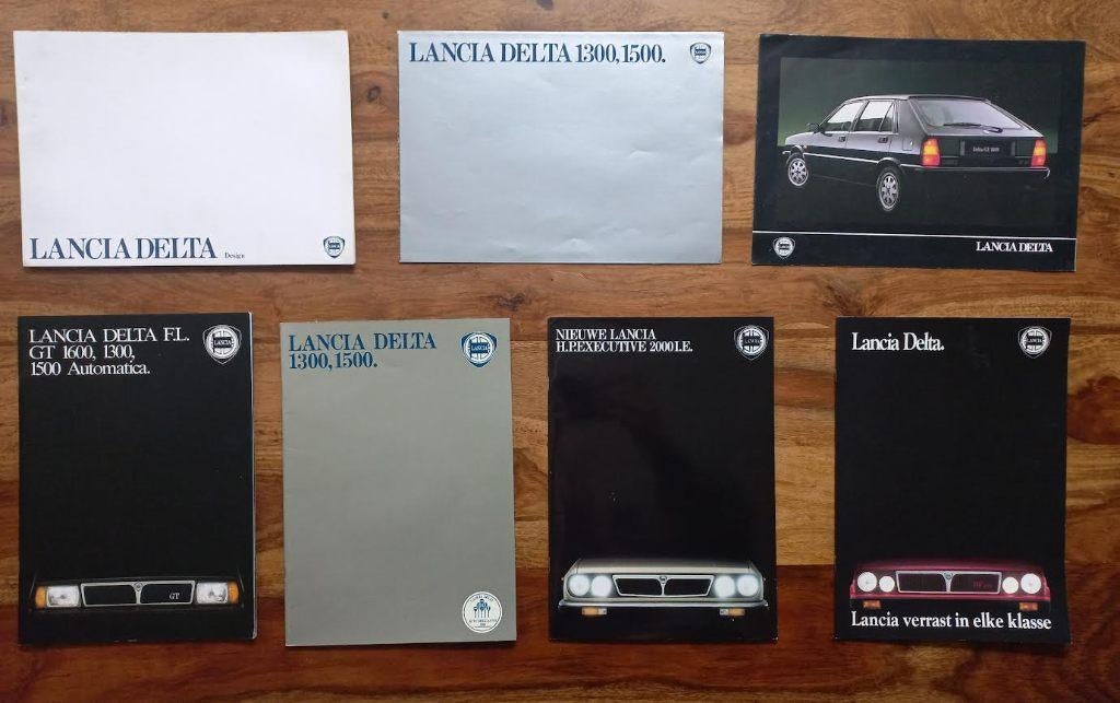 Lancia Delta/Delta HP/E Brochures 1979-1987., Ophalen of Verzenden, Zo goed als nieuw, Overige merken, Lancia