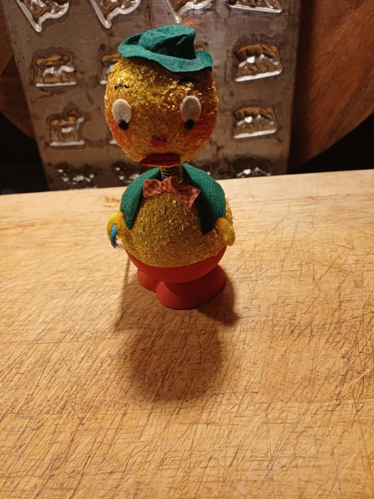 Oude Candy Container Wiebeleend Mannetje, Antiek en Kunst, Verzenden