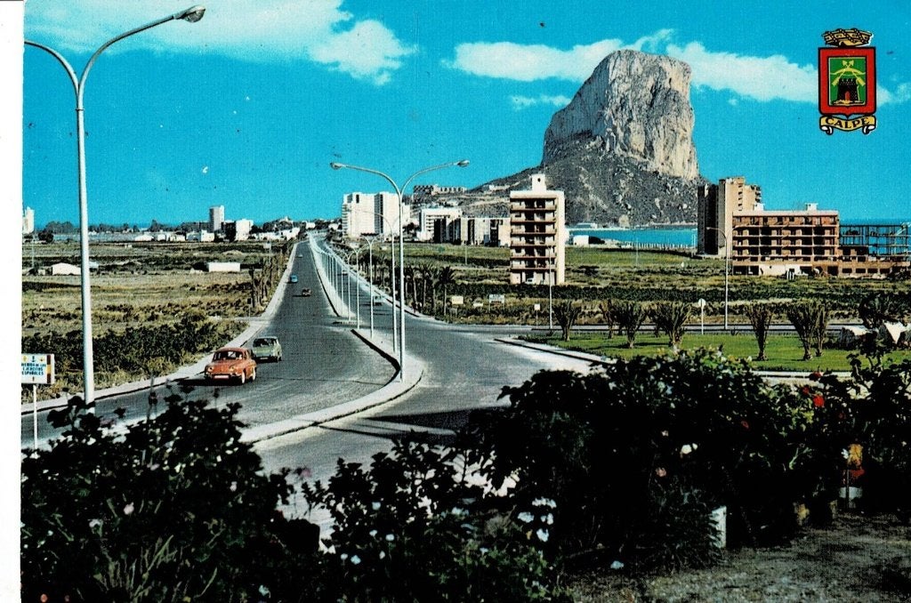 Vintage Ansichtkaart Calpe, Spanje - Jaren '60, Ophalen of Verzenden, 1960 tot 1980, Gelopen, Spanje