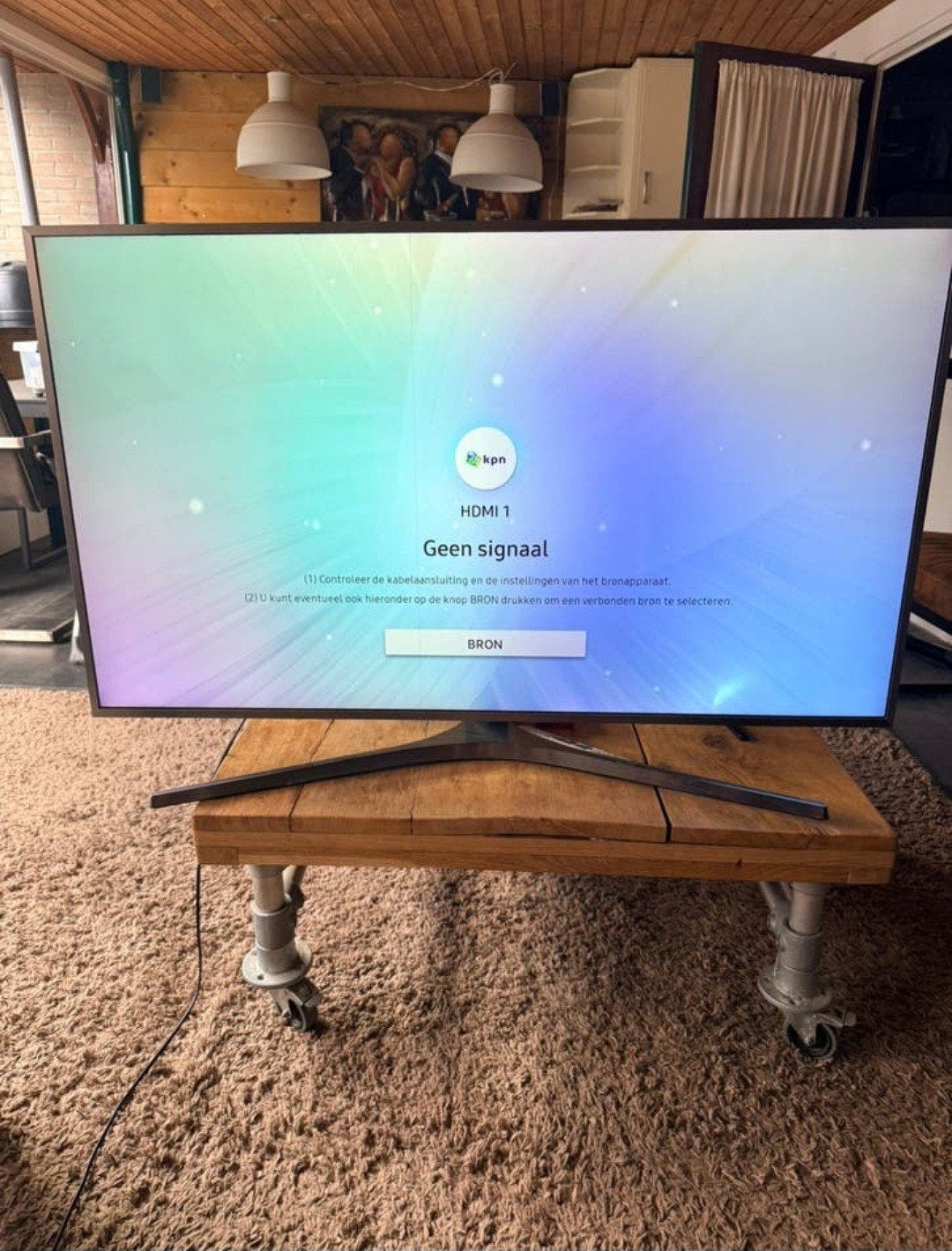 49" 4k smart tv samsung, Ophalen, Gebruikt, 50 Hz, LCD