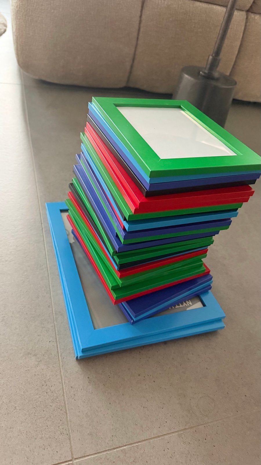 Set van 31 kleurrijke fotolijstjes, Audio, Tv en Foto, Fotografie | Fotolijsten, Zo goed als nieuw, Standaard fotolijst, Kunststof