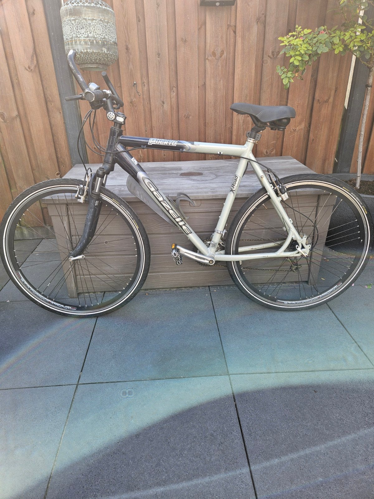 Gazelle Puerto herenfiets - Framemaat 55, 28 inch, Gebruikt, Vering, Velgrem