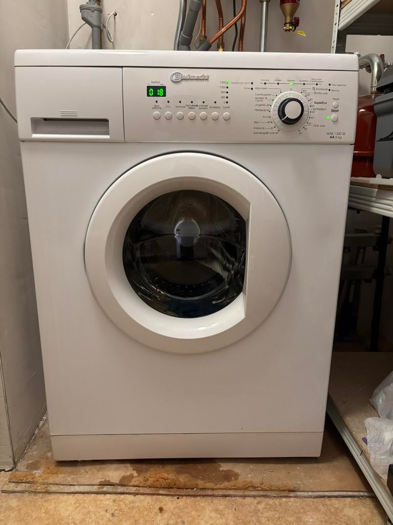 Bauknecht 6 kg wasmachine WAK1300 SE AA, Witgoed en Apparatuur, Ophalen, 1200 tot 1600 toeren, Gebruikt, 4 tot 6 kg