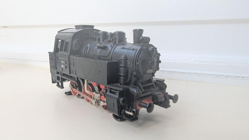 Trix 80020 locomotief met wagon HO modelspoor, Gebruikt, Trix, Ophalen of Verzenden, Gelijkstroom