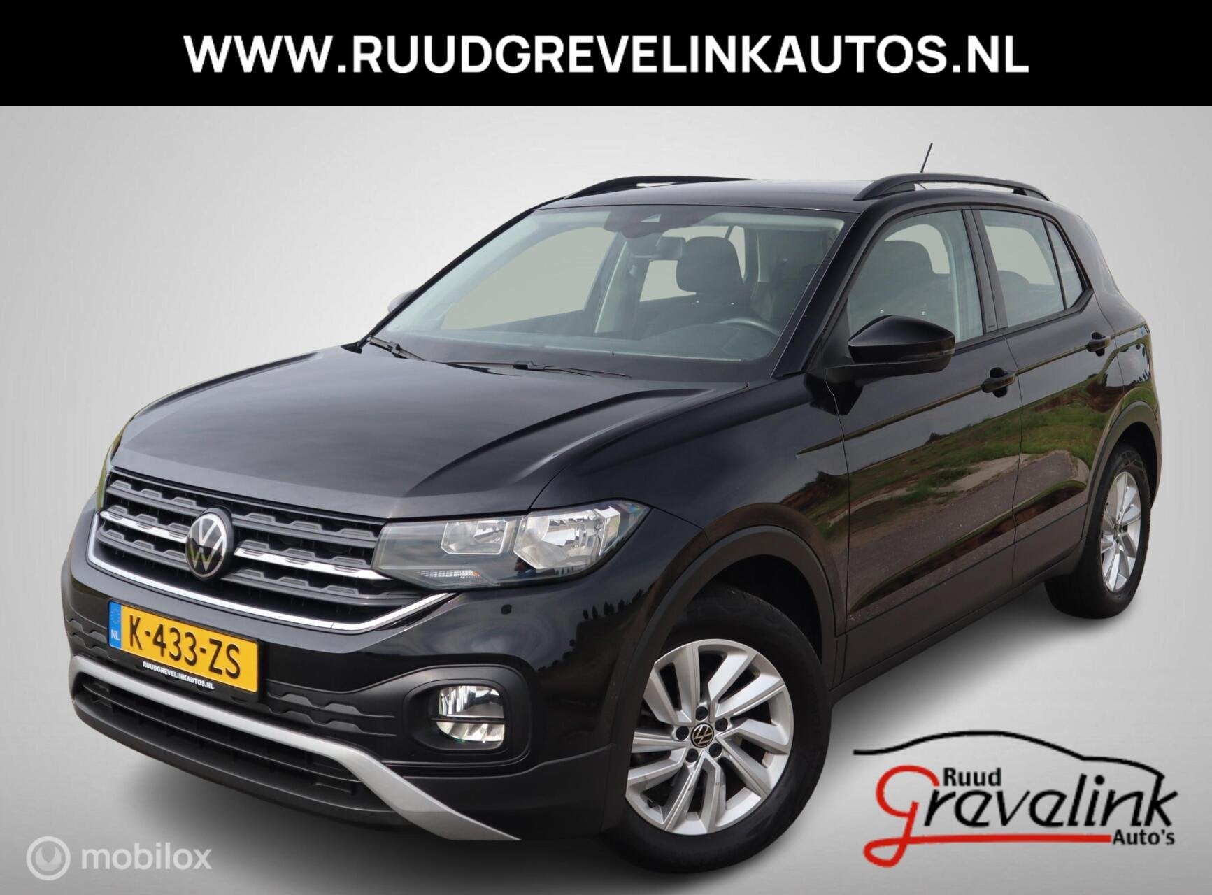 Volkswagen T-Cross 1.0 TSI Life NaviCarplay|Adaptive Cruise|, Auto's, Voorwielaandrijving, Gebruikt, 95 pk, Zwart