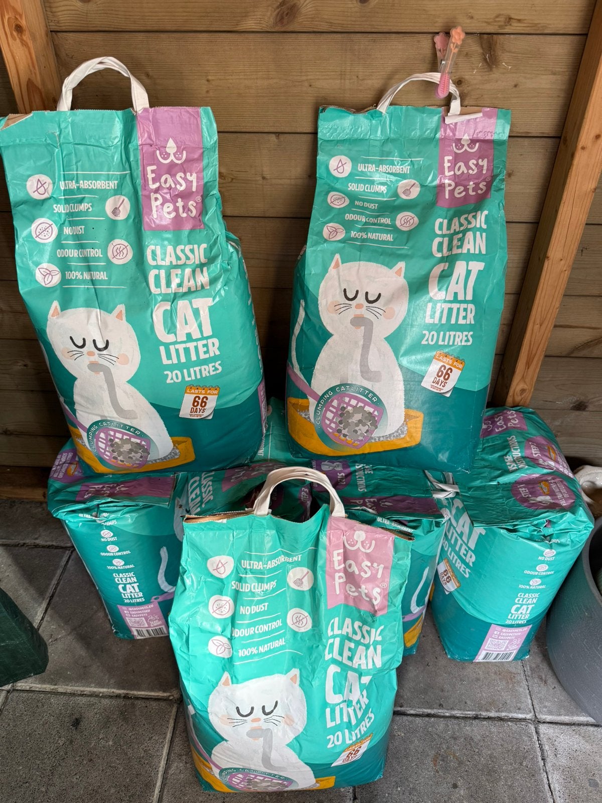 7 zakken EasyPets Classic kattenbakvulling, Dieren en Toebehoren, Ophalen, Zo goed als nieuw