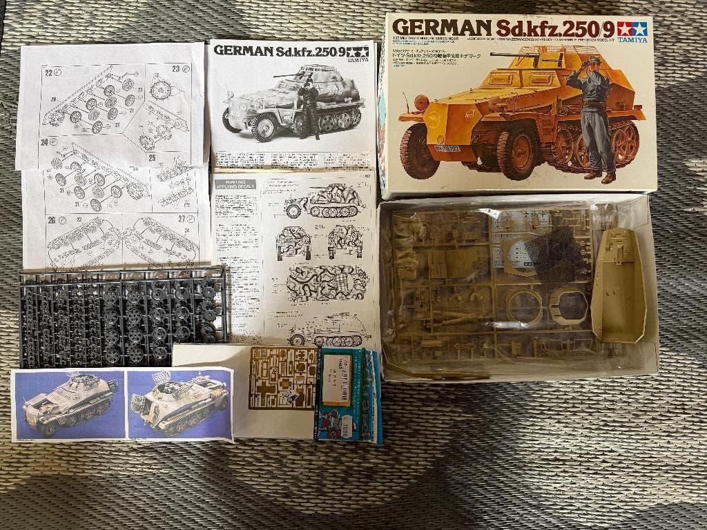 german sd.kfz.250/9, Hobby en Vrije tijd, Tank, Groter dan 1:32, Nieuw, Ophalen of Verzenden