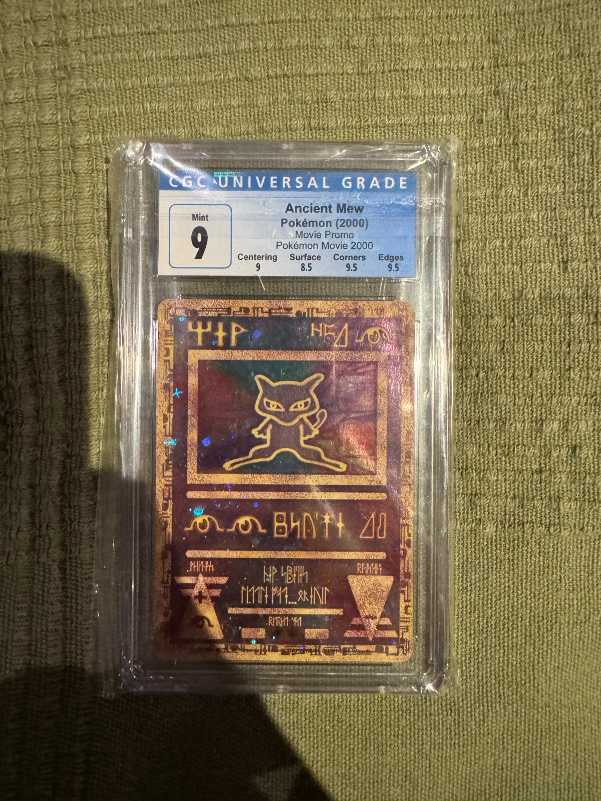 Ancient Mew Pokémon Kaart (2000) - CGC 9, Ophalen, Zo goed als nieuw, Losse kaart, Foil