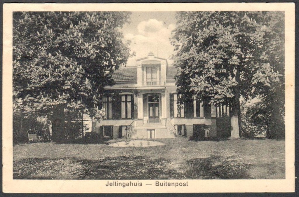 Oude Ansicht - Buitenpost Jeltingahuis - Frl., Ophalen of Verzenden, 1920 tot 1940, Gelopen, Friesland