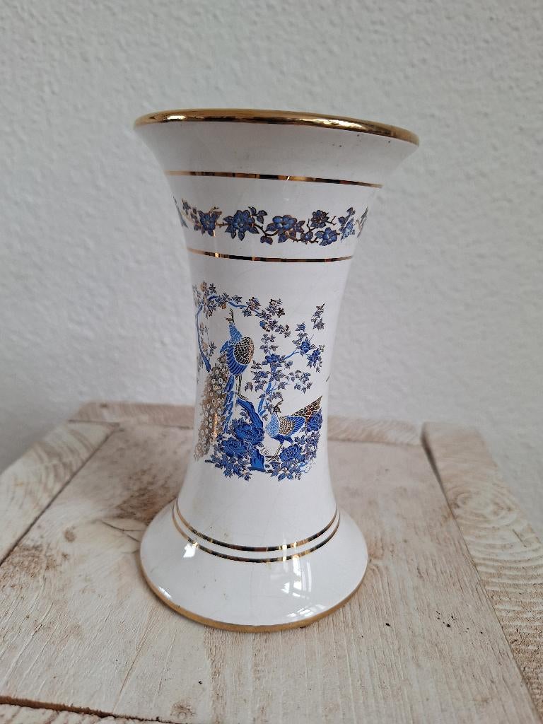 Bloemenvaasje 24 K Grieks Handgemaakt, Antiek en Kunst, Antiek | Vazen, Ophalen