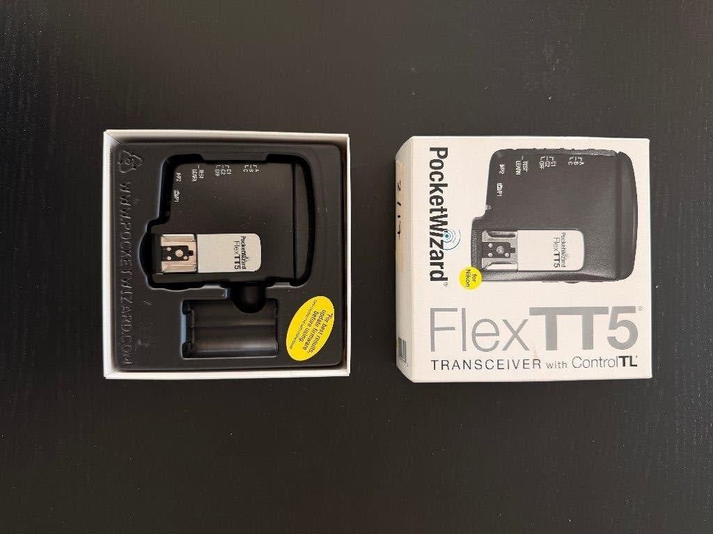 PocketWizard FlexTT5-transceiver met ControlTL (voor Nikon), Nikon, Gebruikt, Ophalen of Verzenden, Draadloos