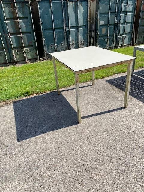 Stevige werkbank tafel met trespa blad 130x100, Ophalen, Nieuw, 170 cm of meer