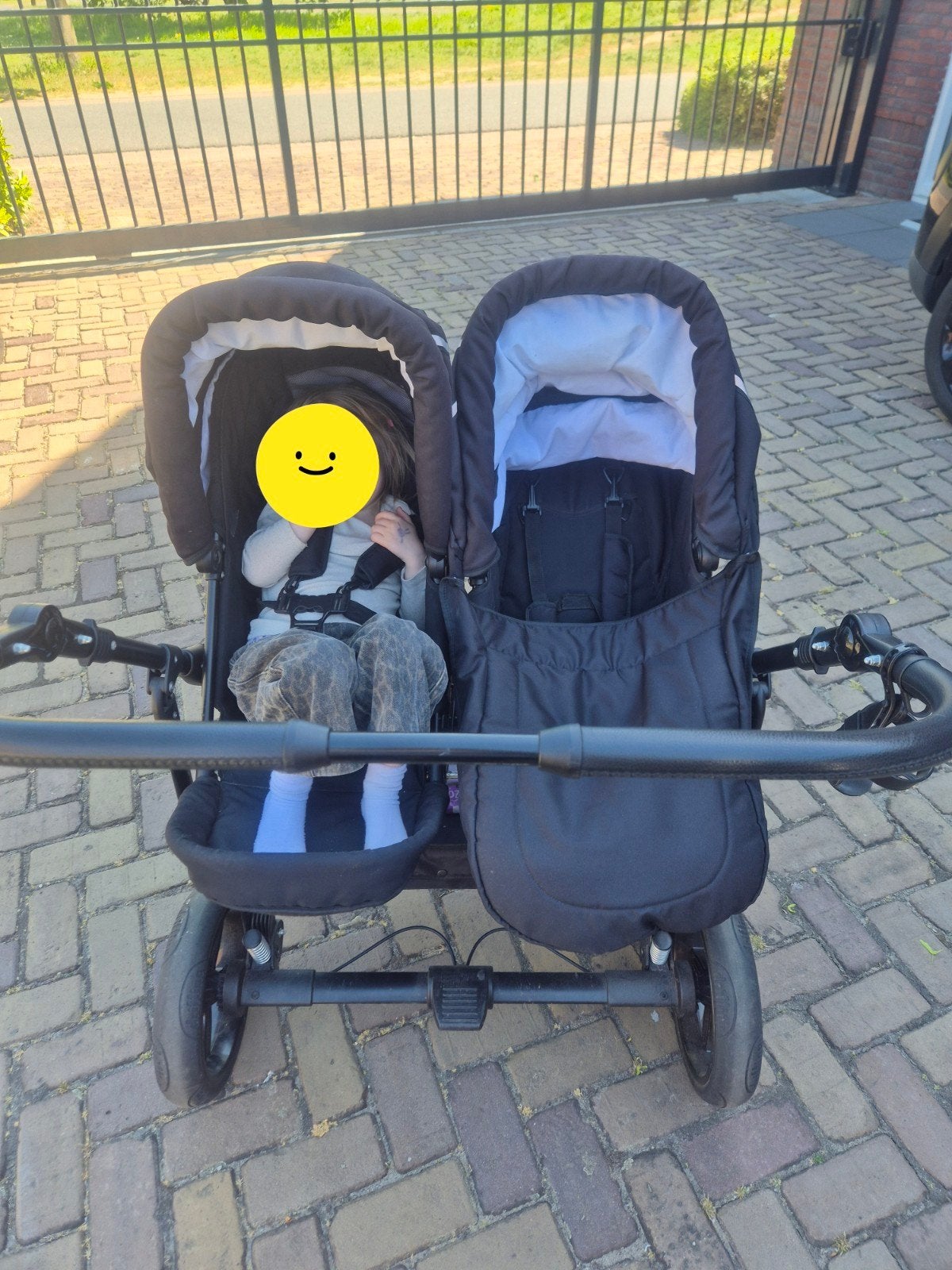 Dubbele kinderwagen Top conditie, Kinderen en Baby's, Ophalen