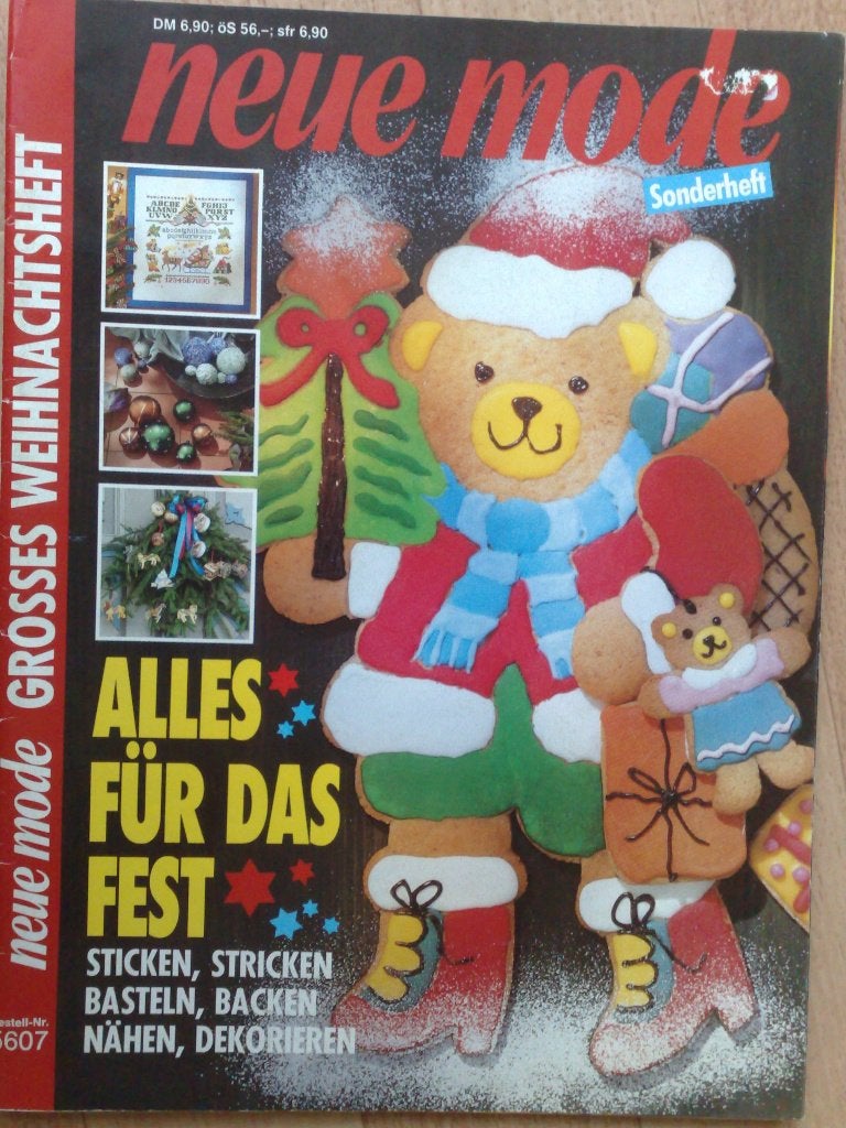 Neue mode nr. 5607 (naaien ,breien,Borduren voor feest/kerst, Verzenden, Zo goed als nieuw, Breien, Patroon of Boek