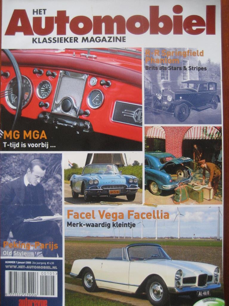 Het Automobiel nr. 1 2005 Facel Vega Facellia,, MG MG A, Ophalen of Verzenden, Nieuw, Chevrolet