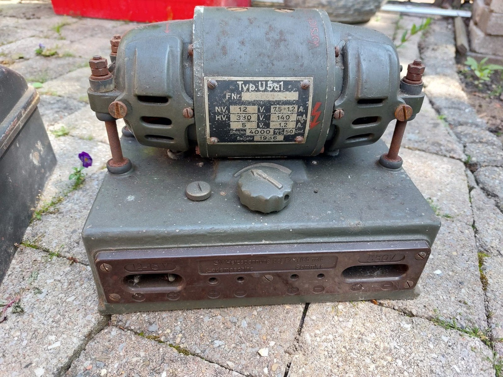 Umformer u5 a1 zender wehrmacht funk omvormer, Verzamelen, Ophalen of Verzenden, Duitsland