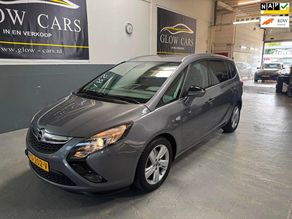 Opel Zafira 1.4 Bi-Fuel Turbo Edition 7p. AIRCO|CAMERA|NAVI|, Auto's, Opel, Gebruikt, 4 cilinders, 7 stoelen, Bedrijf