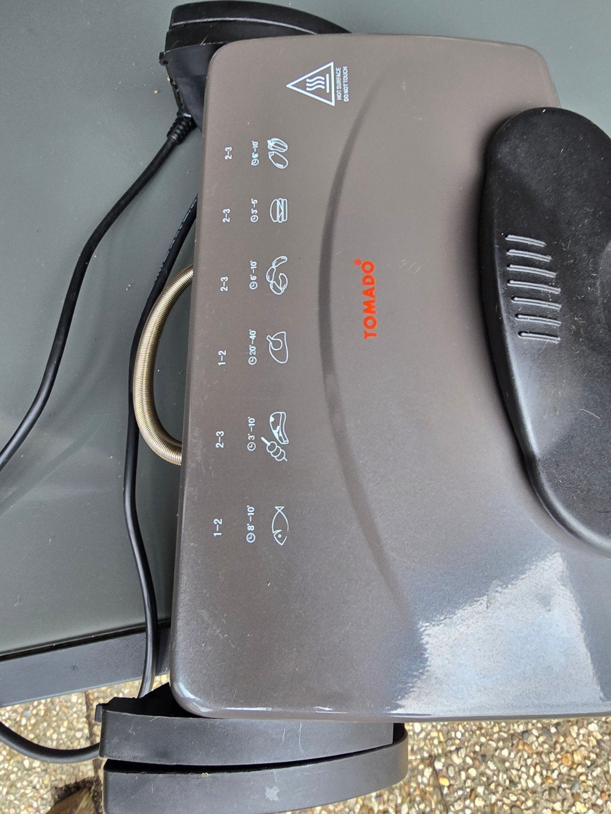 Tomado TGC4001S XXL Contactgrill - Instelbare temperatuur, Ophalen of Verzenden, Gebruikt