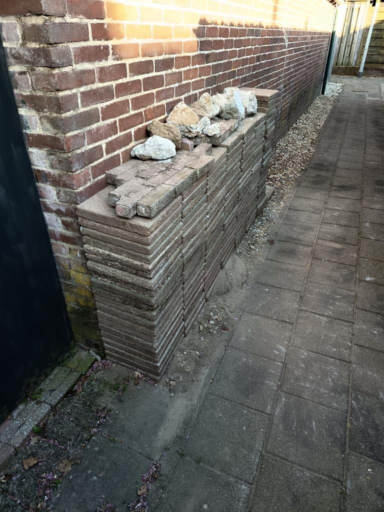 Betontegels 30x30, Tuin en Terras, Ophalen, Gebruikt, 5 tot 10 m², Beton