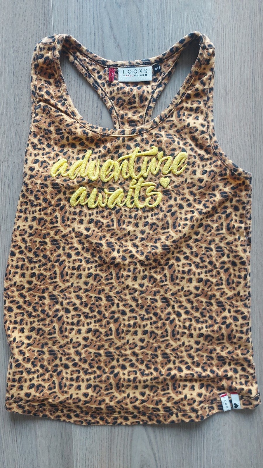 Leopardprint top en zwart rokje voor meisjes maat 146-152, Meisje, LOOXS & TEEN GIRLS, Ophalen of Verzenden, Zo goed als nieuw