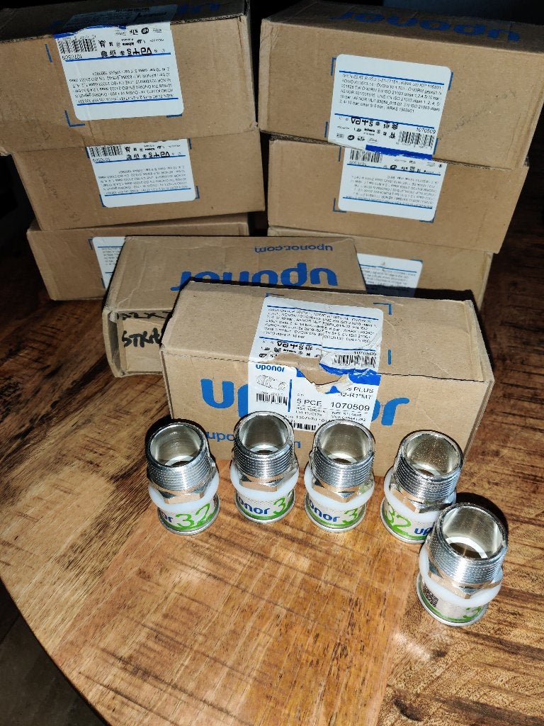 Uponor 32mm 1" puntstuk, Pvc, Overige typen, Nieuw, Ophalen of Verzenden