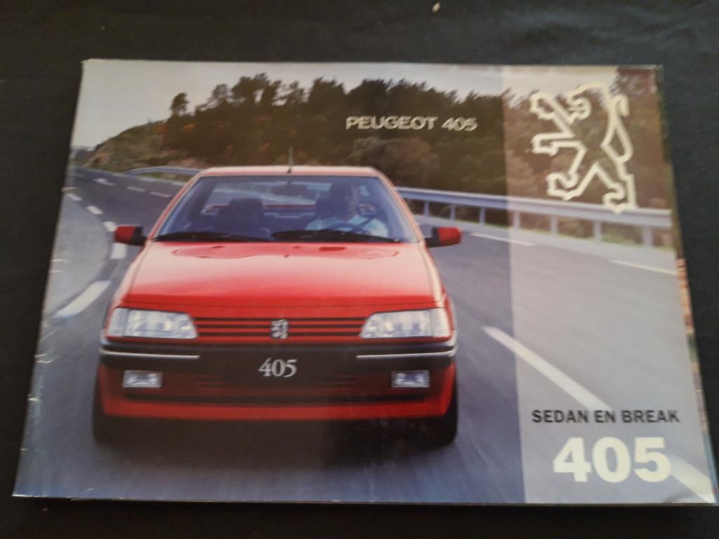 folder Peugeot 405 sedan en break  1994 – NL, Ophalen of Verzenden, Zo goed als nieuw, Peugeot