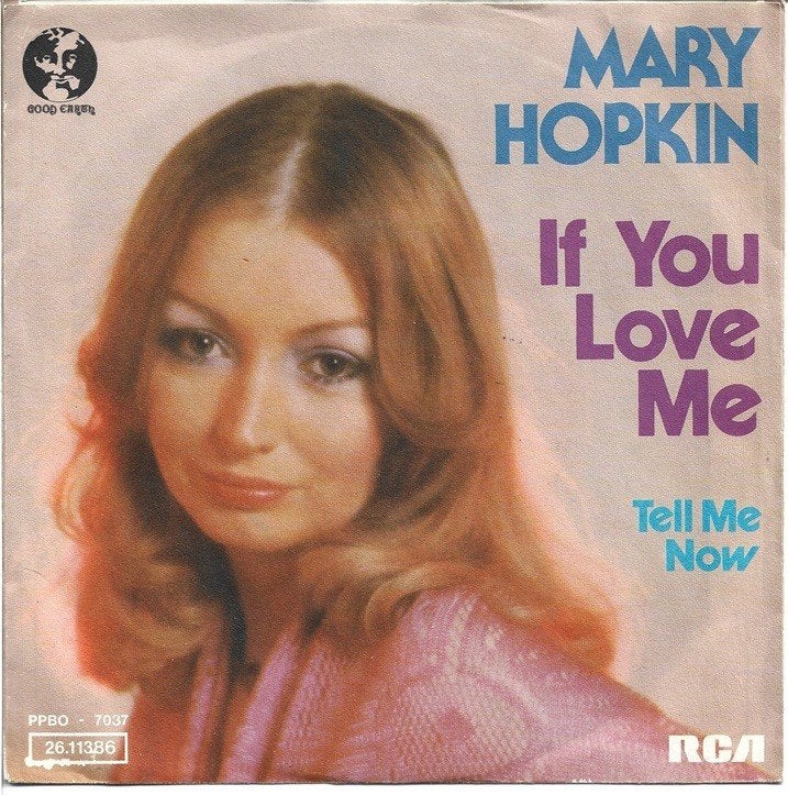 Mary Hopkin - If You Love Me (Tell Me Now), Gebruikt, Verzenden, Originele persing, 7 inch