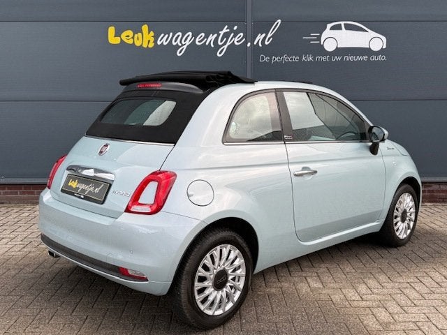 Fiat 500 C 1.0 Hybrid Dolcevita Cabrio *carplay *cruise, Voorwielaandrijving, Gebruikt, Zwart, Cabriolet