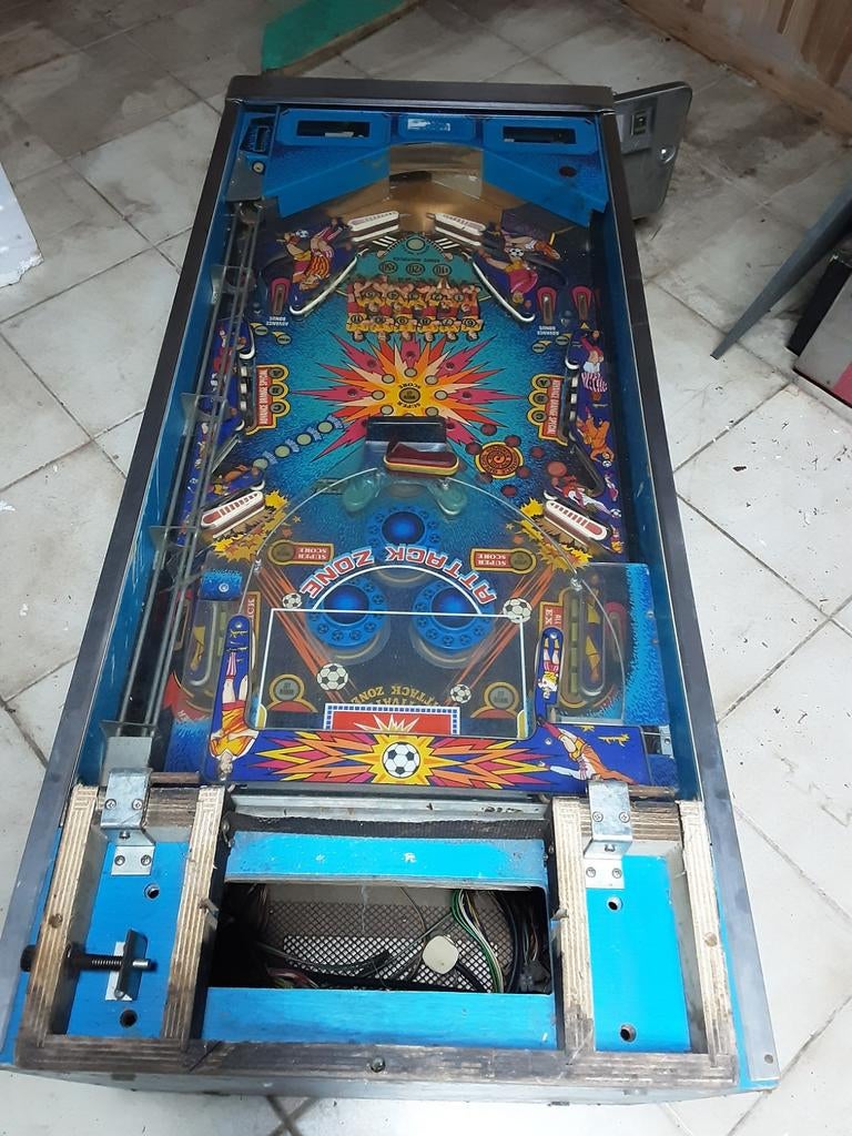 Flipperkast zaccaria 1980 soccer King voor opmaak,, Ophalen, Wandairco, Minder dan 60 m³, 3 snelheden of meer