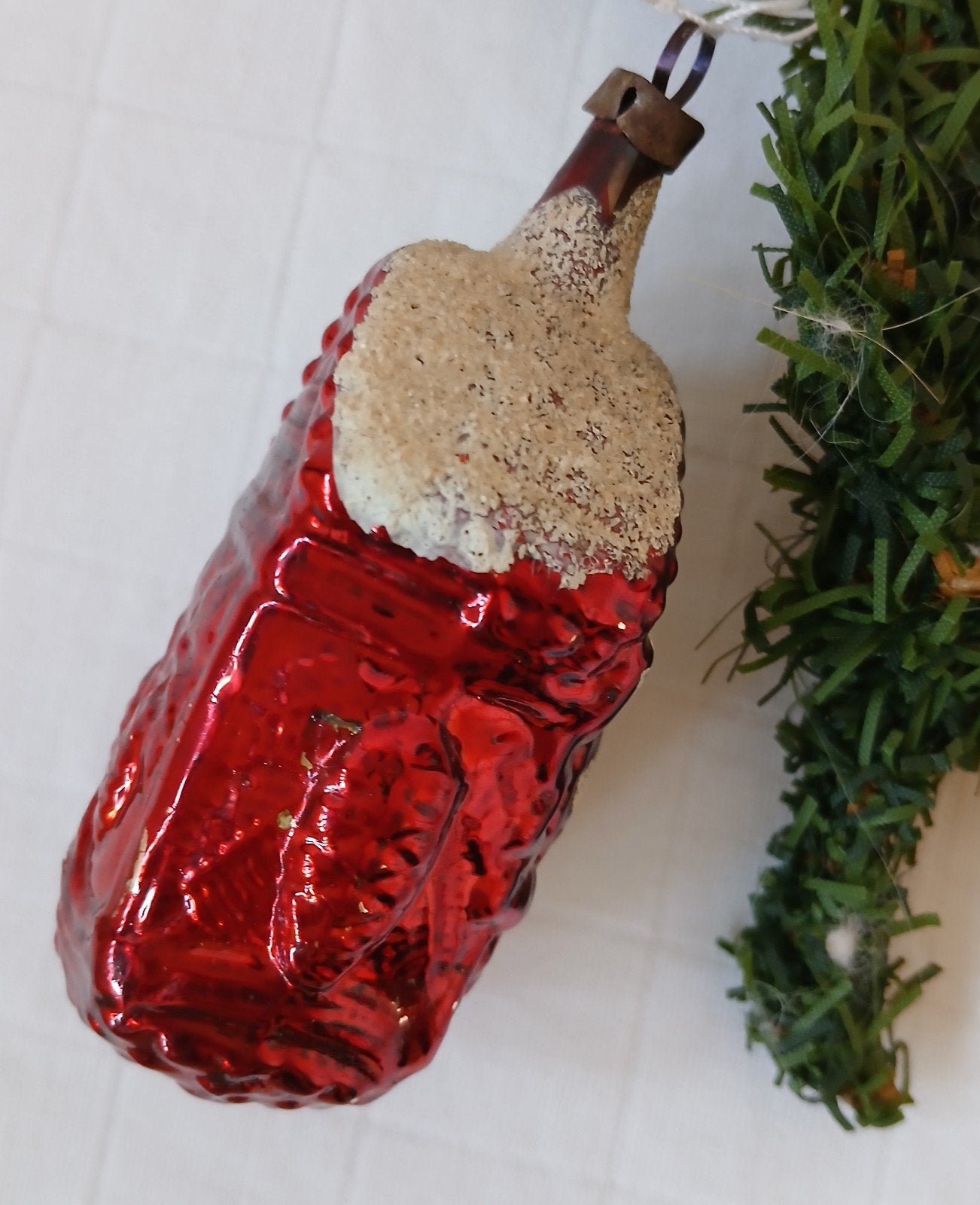 Oude kerstbal koekoeksklok, Verzenden, Gebruikt