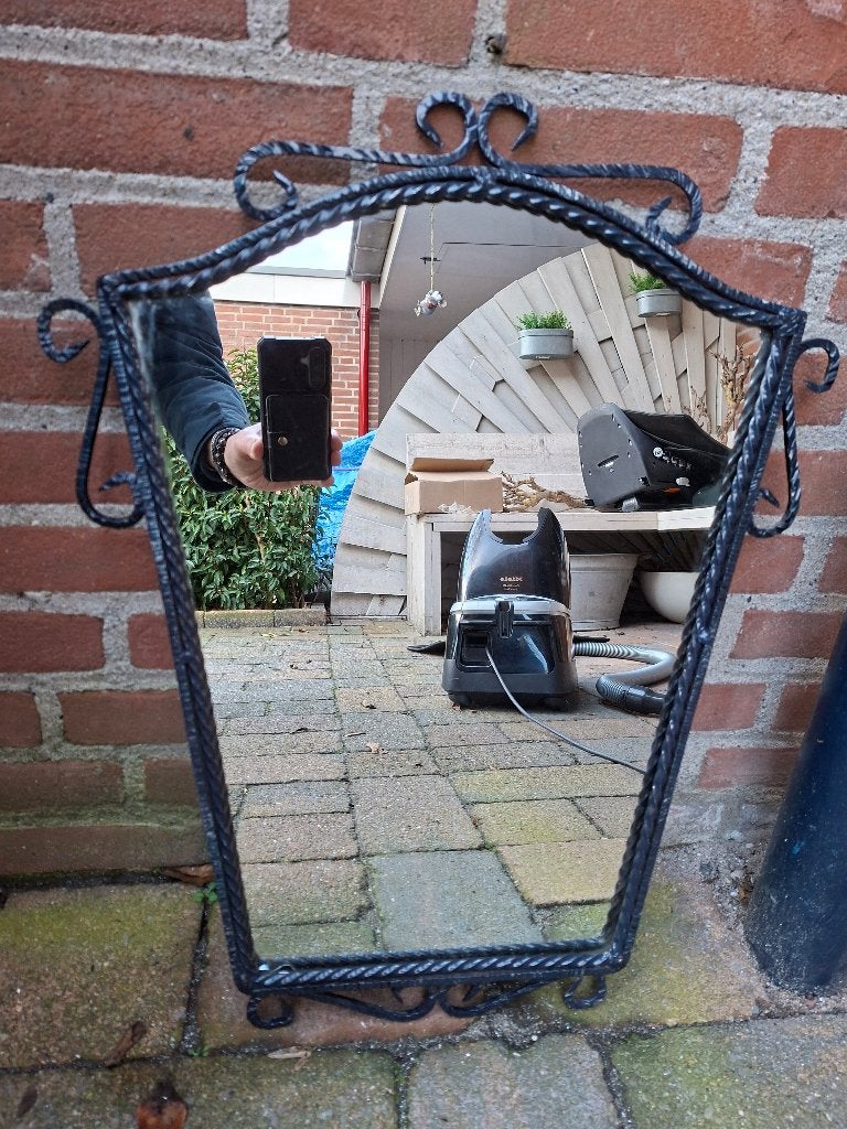 Antieke Spiegel, Ophalen, Gebruikt, Minder dan 100 cm, Overige vormen